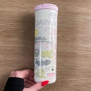 Starbucks Japan Travel Tumbler - Pink and White